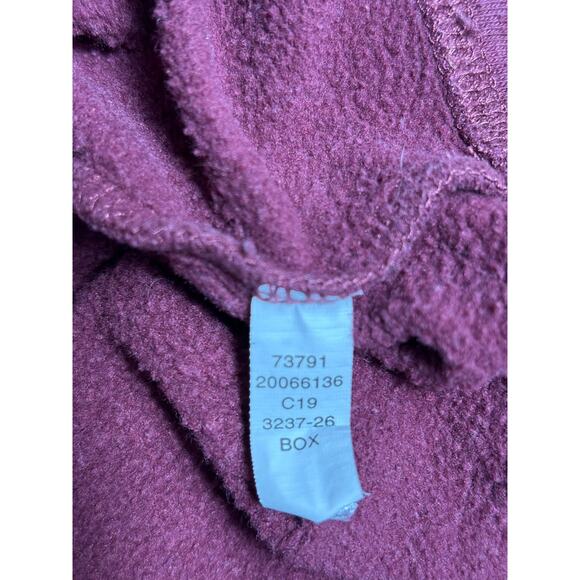 Duluth Trading Co Souped-Up Fleece Full Zip Up Robe Womens Size XS Maroon - Picture 4 of 6